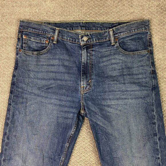 Levi's 527 Slim Bootcut Jeans Men's 40 x 32 Blue Cotton Boot Cut - Picture 2 of 16